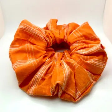 Orange Fall Plaid Scrunchie Enchanted Scrunch