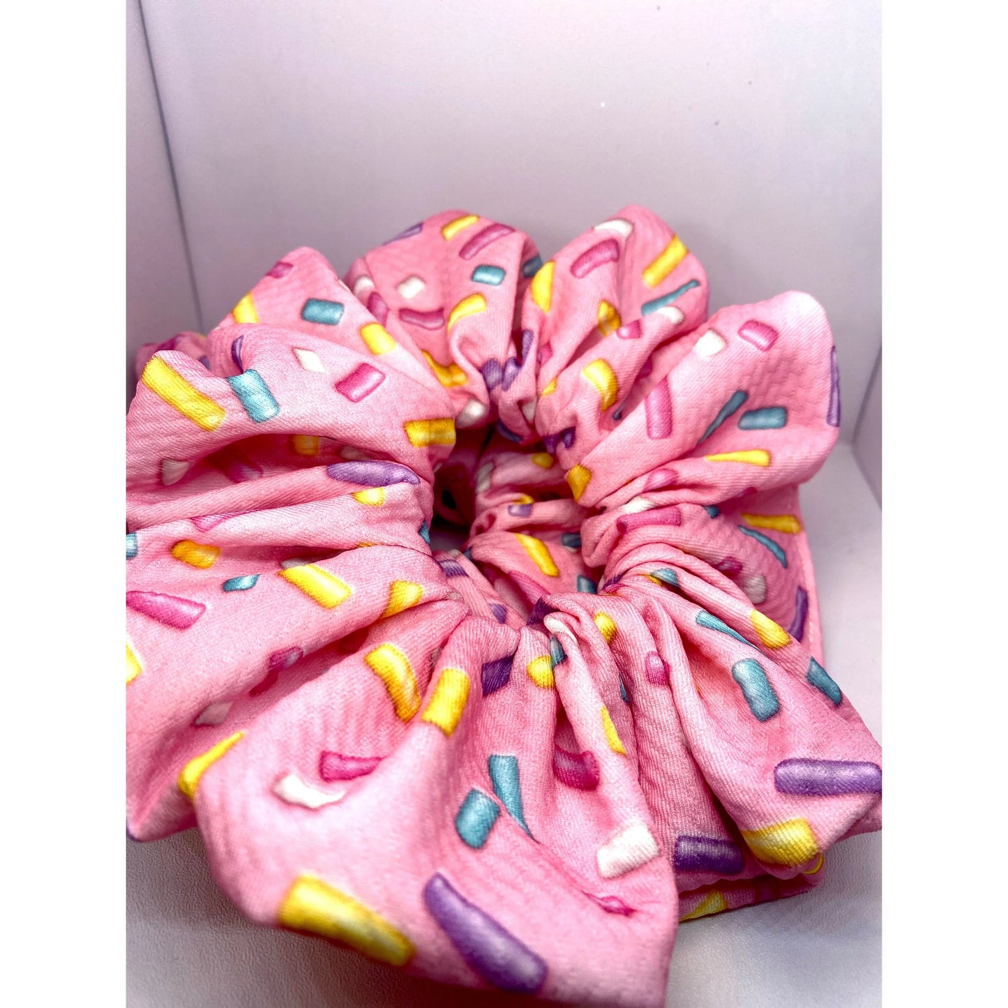 Pink Sprinkles Bullet Scrunchie Enchanted Scrunch