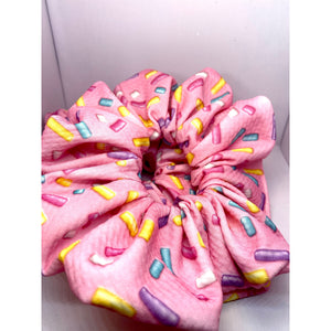 Pink Sprinkles Valentine's Day Bullet Scrunchie