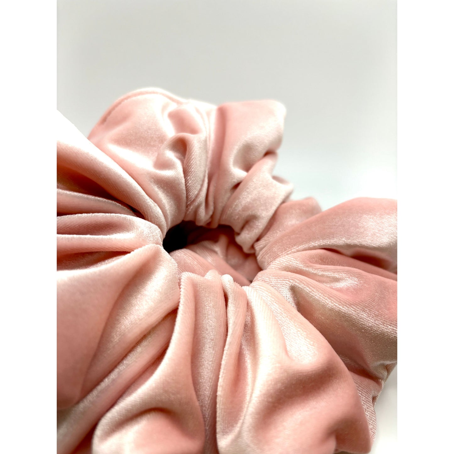 Pink Velvet Spring Scrunchie