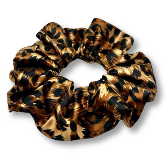 Cheetah Silk Oversized Scrunchie