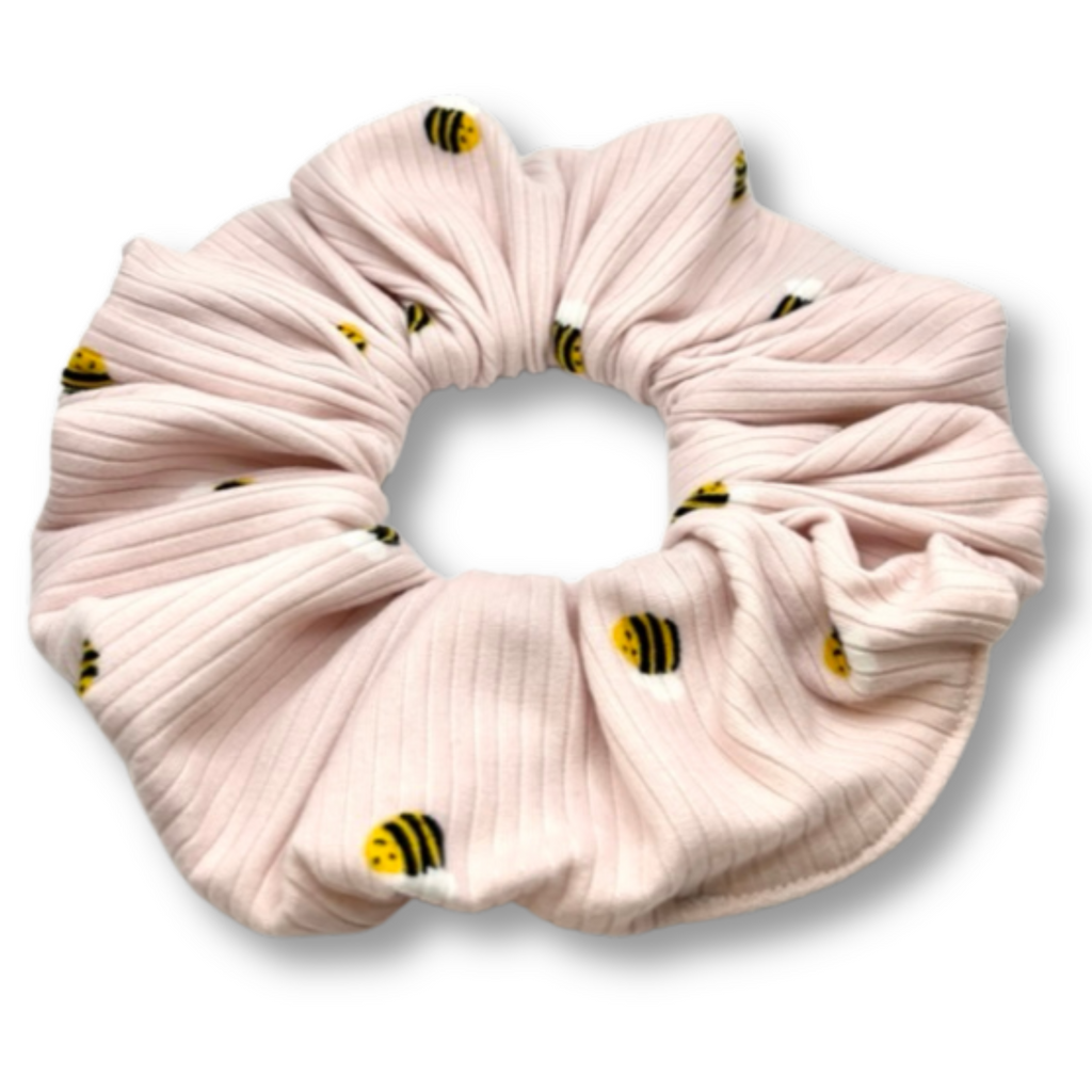 Pink Bee Oversized Scrunchie