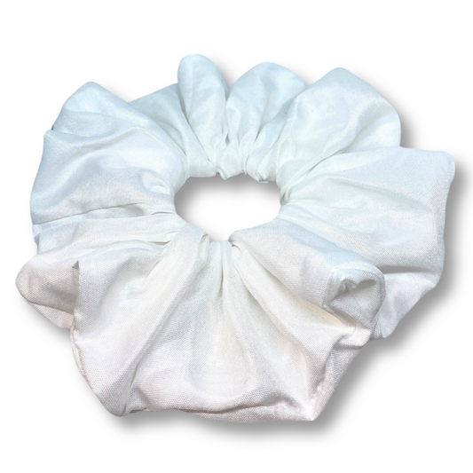 White Knit Scrunchie
