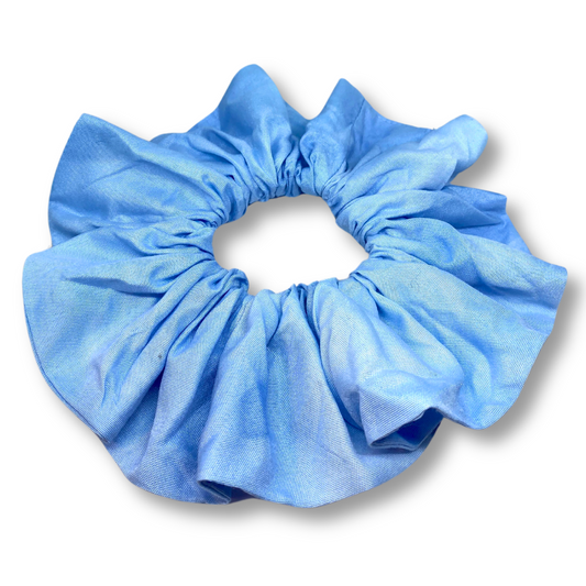 Light Blue Knit Scrunchie
