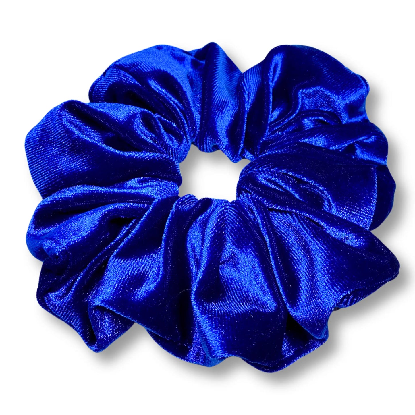 Royal Blue Velvet Scrunchie enchantedscrunch