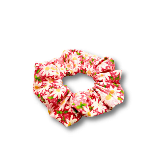 Mini Pink Daisy Summer Scrunchie enchantedscrunch