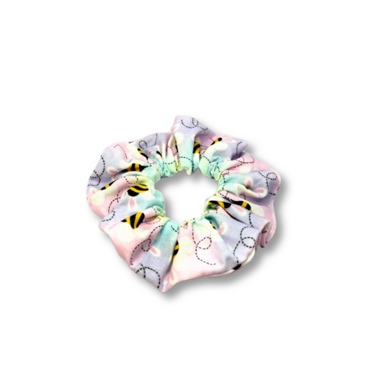 Mini Pastel Bees Easter Scrunchie