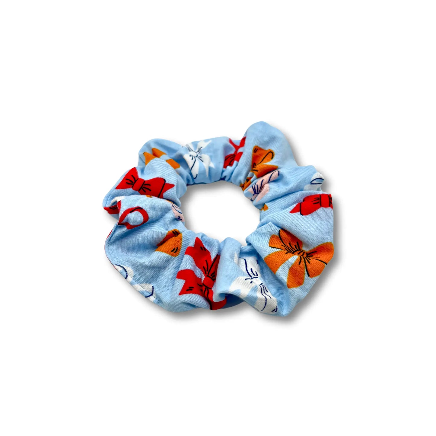 Mini Blue Bow Scrunchie enchantedscrunch