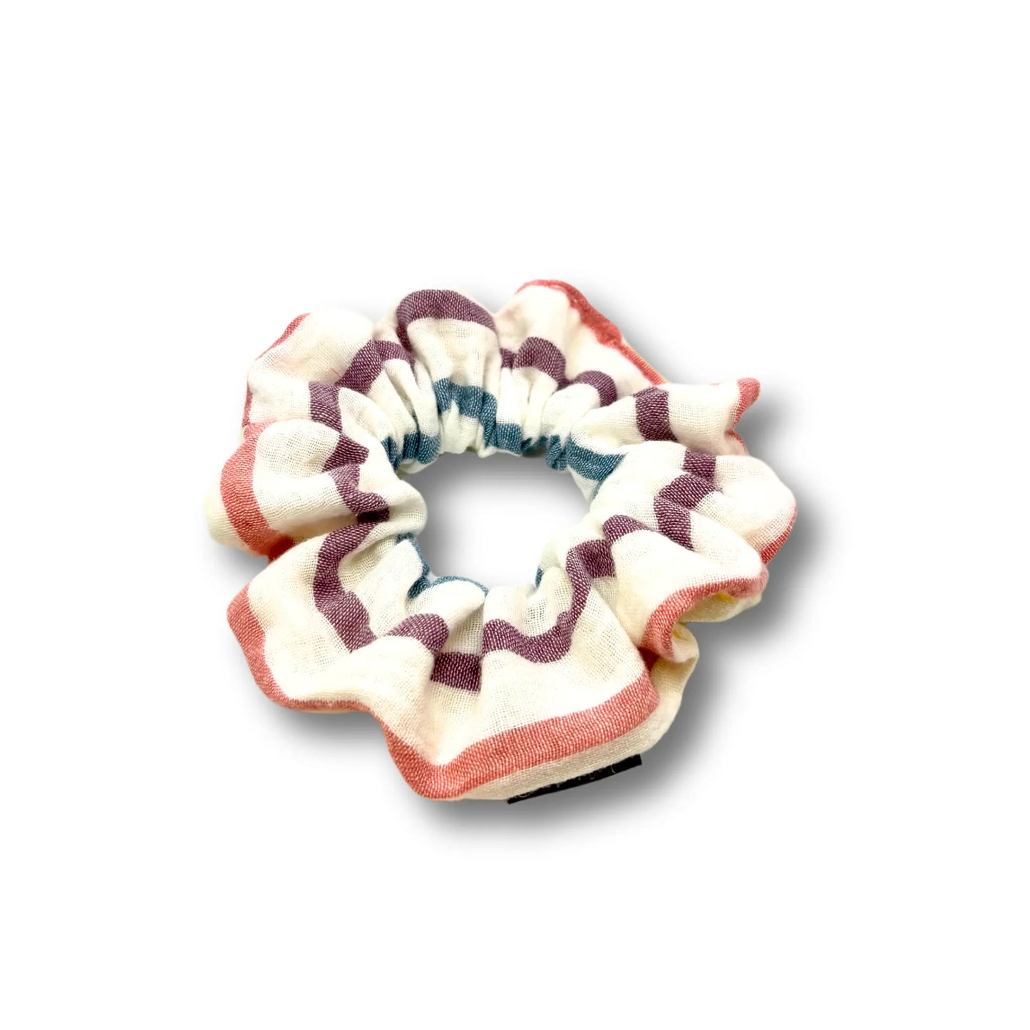 Rainbow Striped Mini Scrunchie