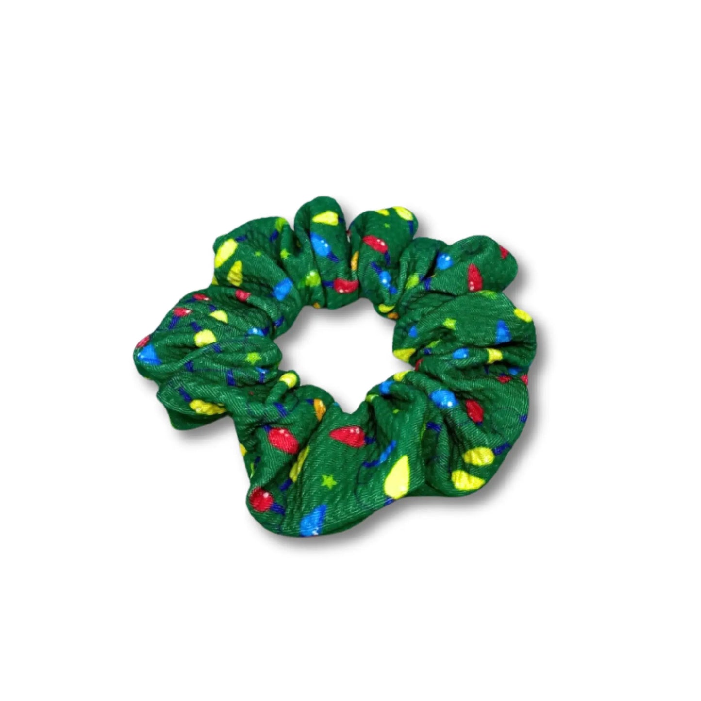 Mini Green Lights Christmas Bullet Scrunchie Enchanted Scrunch