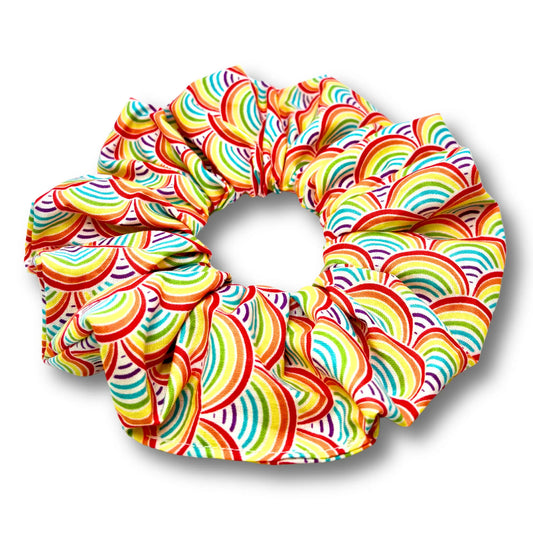 Rainbow Oversized Scrunchie