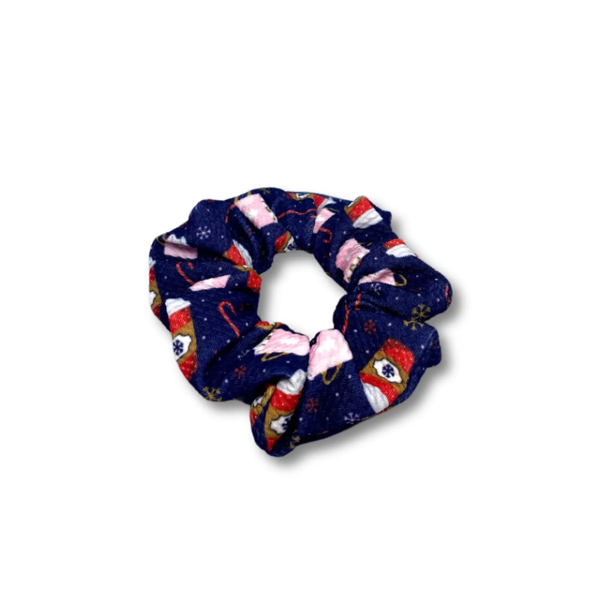 Mini Blue Hot Chocolate Christmas Bullet Scrunchie Enchanted Scrunch