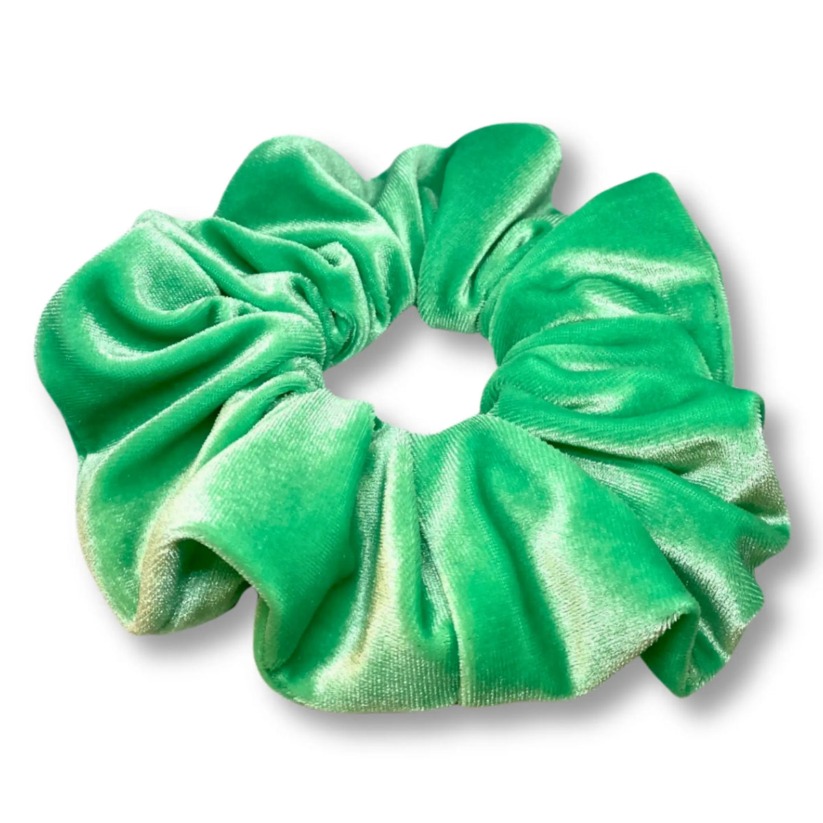 Mint Green Velvet Scrunchie - Enchanted Scrunch display picture 1