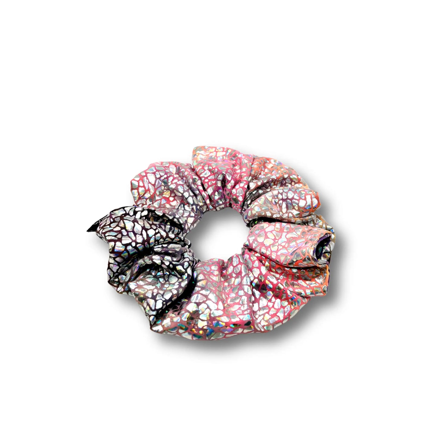 Holographic Tie Dye Mini Scrunchie