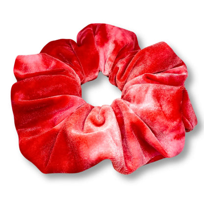 Pink Tie Dye Velvet Oversized Scrunchie