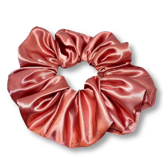 Dusty Rose Silk Oversized Scrunchie
