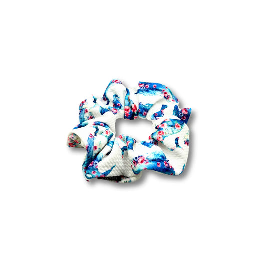 Mini Whale Summer Bullet Scrunchie enchantedscrunch