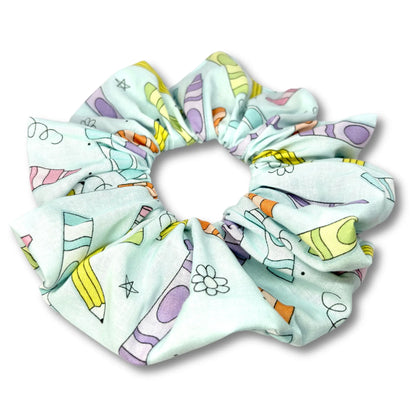 Pastel Crayons School Scrunchie Enchanted Scrunch