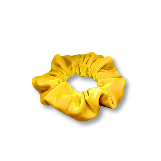 Yellow Velvet Mini Scrunchie
