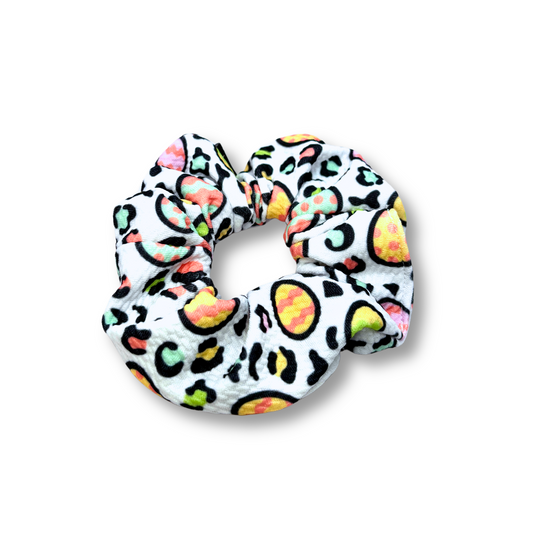 Cheetah Easter Egg Mini Scrunchie