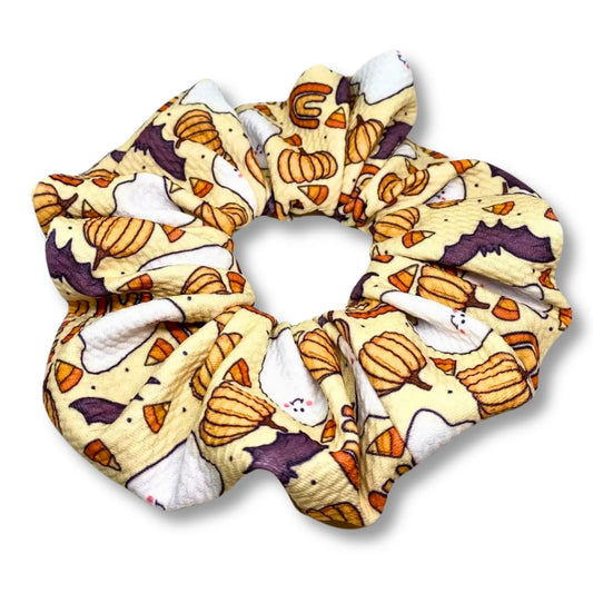 Ghost and Bat Bullet Halloween Scrunchie Enchanted Scrunch