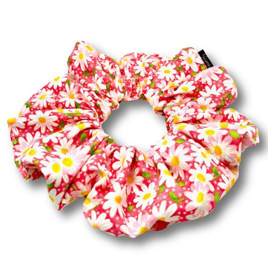 Pink Daisy Summer Scrunchie enchantedscrunch