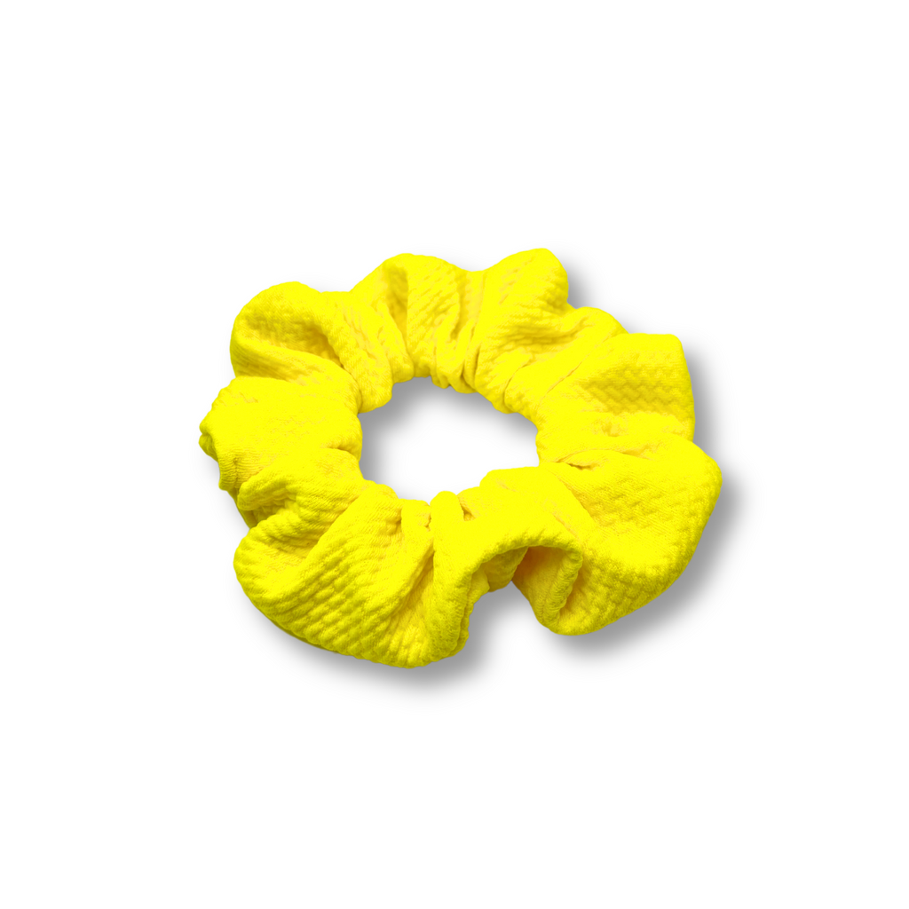 Yellow Bullet Mini Scrunchie