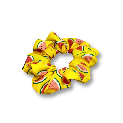 Yellow Watermelon Mini Scrunchie