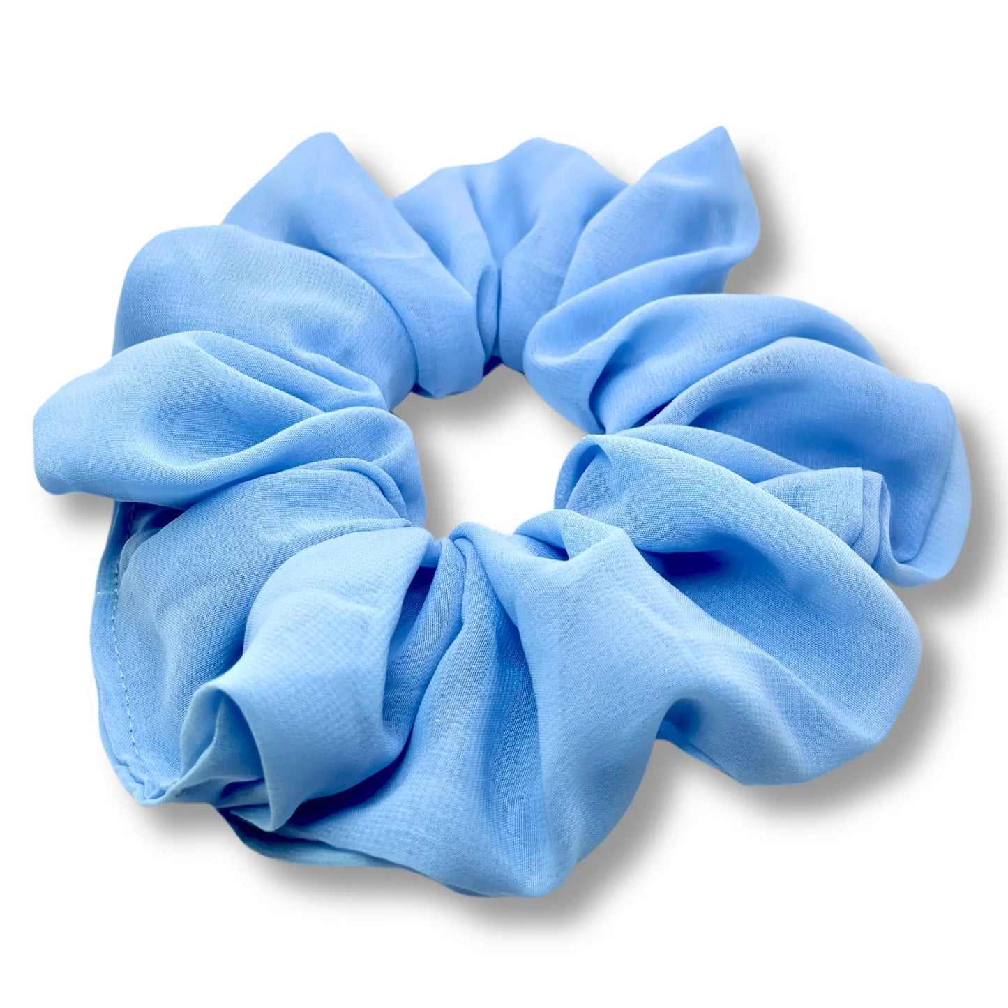 Light Blue Organza Scrunchie enchantedscrunch