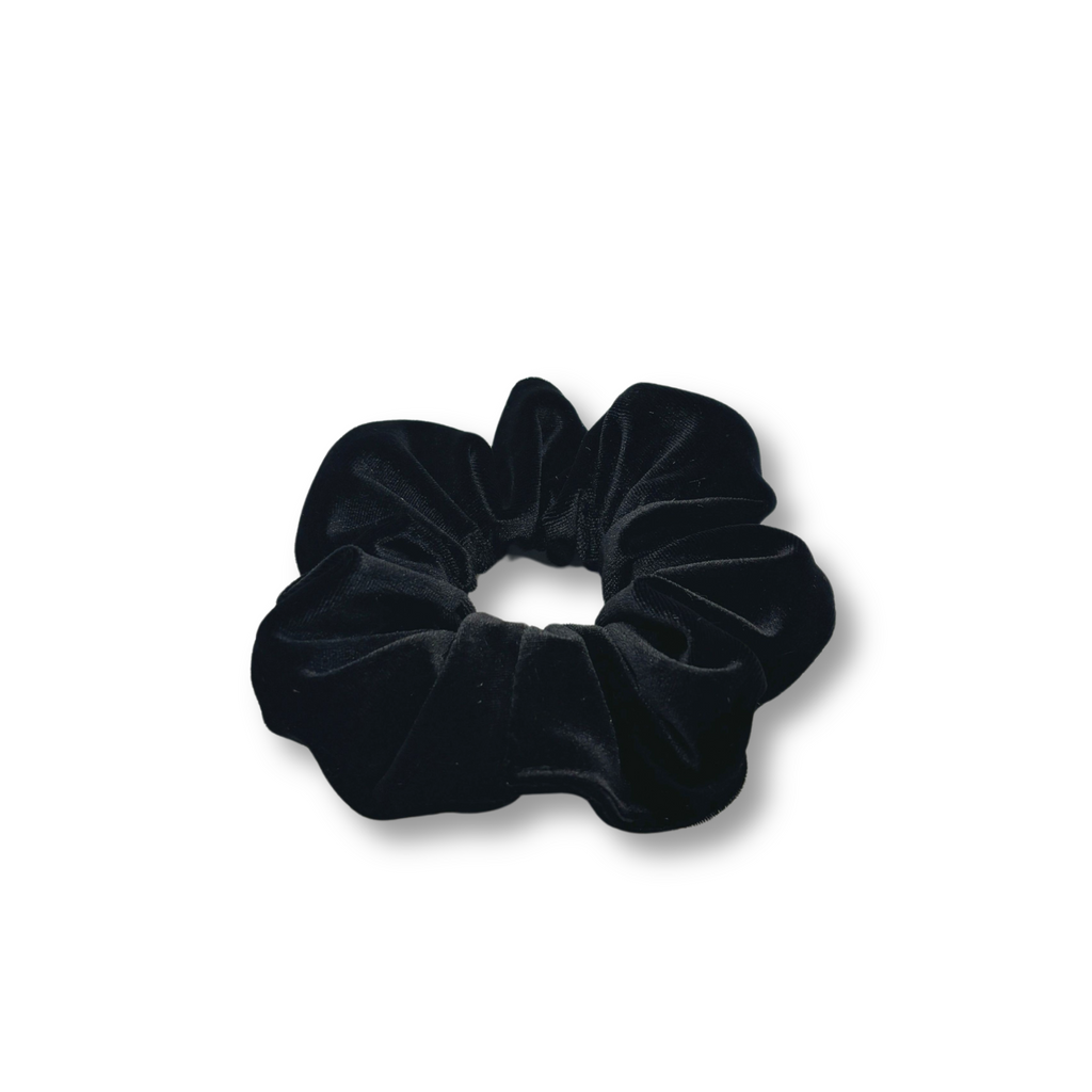 Black Velvet Mini Scrunchie