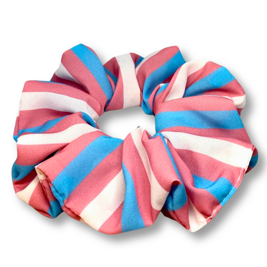 Transgender Flag Oversized Scrunchie