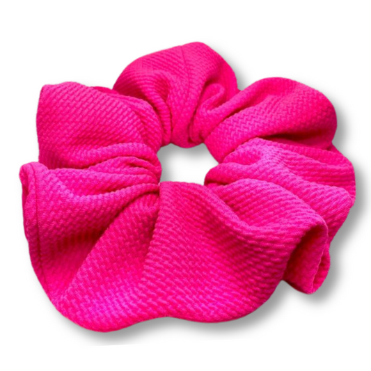Bright Pink Bullet Oversized Scrunchie