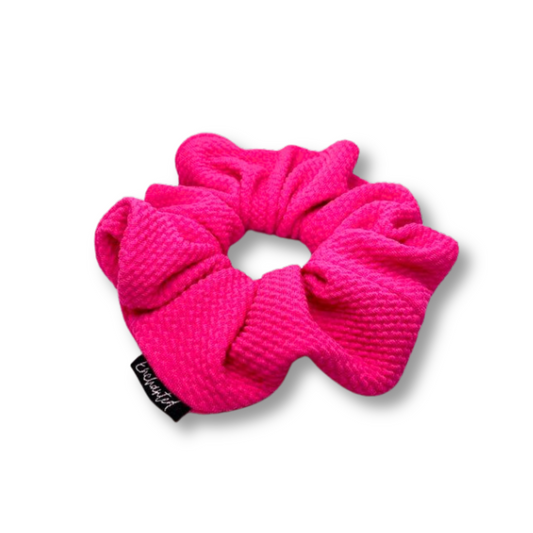 Bright Pink Bullet Mini Scrunchie