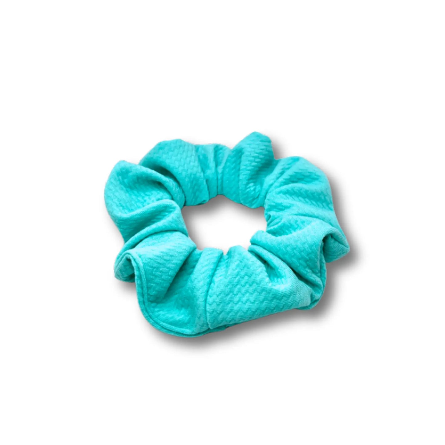 Mini Aqua Summer Bullet Scrunchie enchantedscrunch