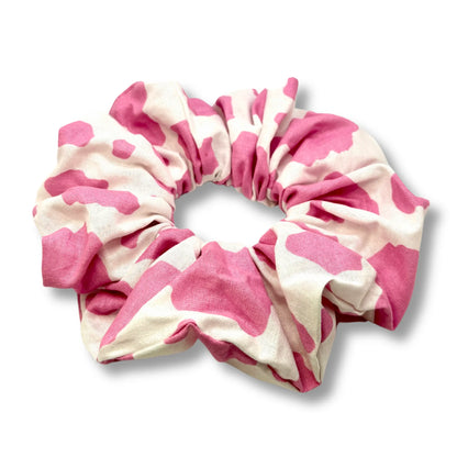 Pink Cow Print Scrunchie enchantedscrunch