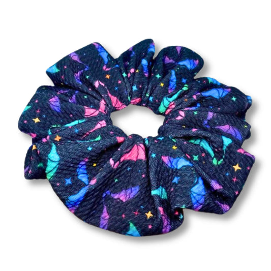 Neon Bats Halloween Bullet Scrunchie Enchanted Scrunch