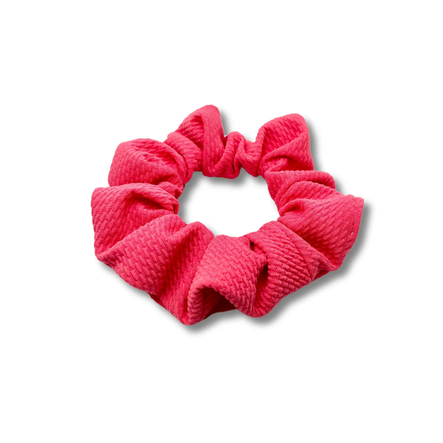 Mini Dark Coral Summer Bullet Scrunchie enchantedscrunch