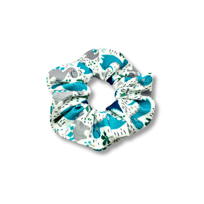 Mini Blue Dino Bullet Scrunchie enchantedscrunch