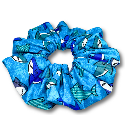 Blue Shark Scrunchie enchantedscrunch