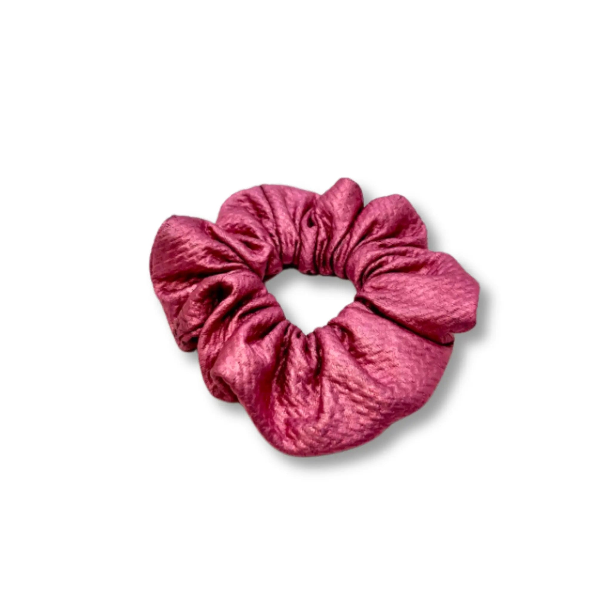 Mini Metallic Pink Bullet Scrunchie - Enchanted Scrunch