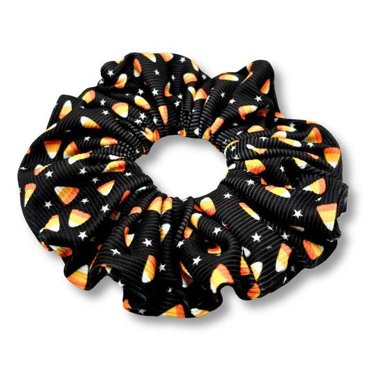 Candy Corn Ribbed Scrunchie Enchanted Scrunch