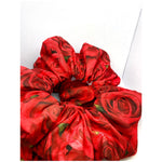 Load image into Gallery viewer, Red Roses Valentine&#39;s Day Scrunchie
