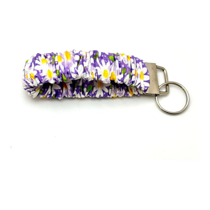 Purple Daisy Summer Scrunchie Wristlet Enchanted Scrunch