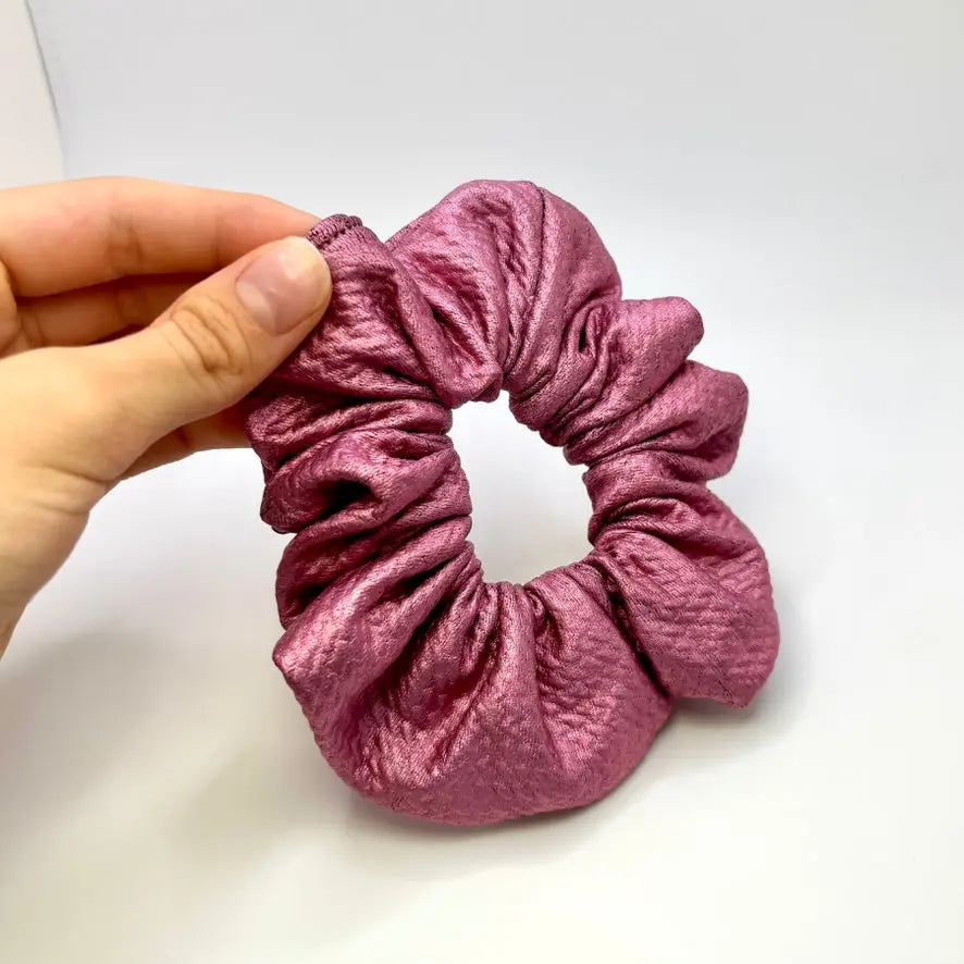 Mini Metallic Pink Bullet Scrunchie Enchanted Scrunch