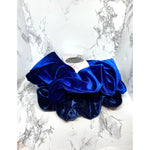 Load image into Gallery viewer, Royal and Navy Velvet Set Scrunch
