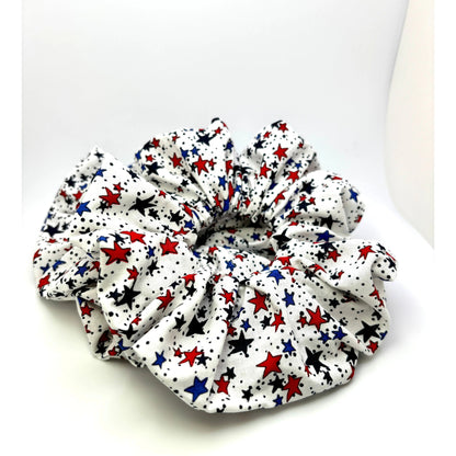 White Stars 4th of July Scrunchie enchantedscrunch