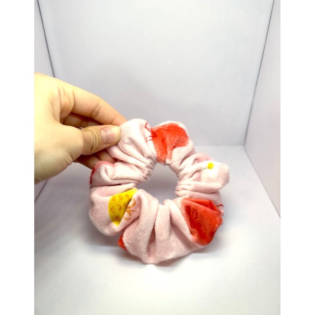 Mini Pink Fruit Minky Scrunchie enchantedscrunch