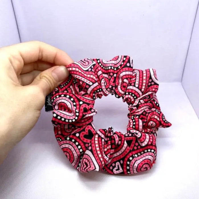 Mini Paisley Hearts Scrunchie Enchanted Scrunch