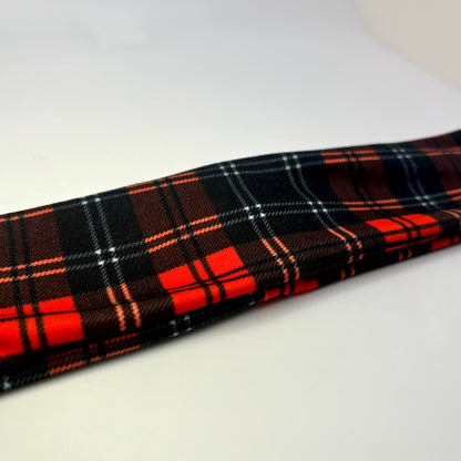 Red and Black Plaid Christmas Headband