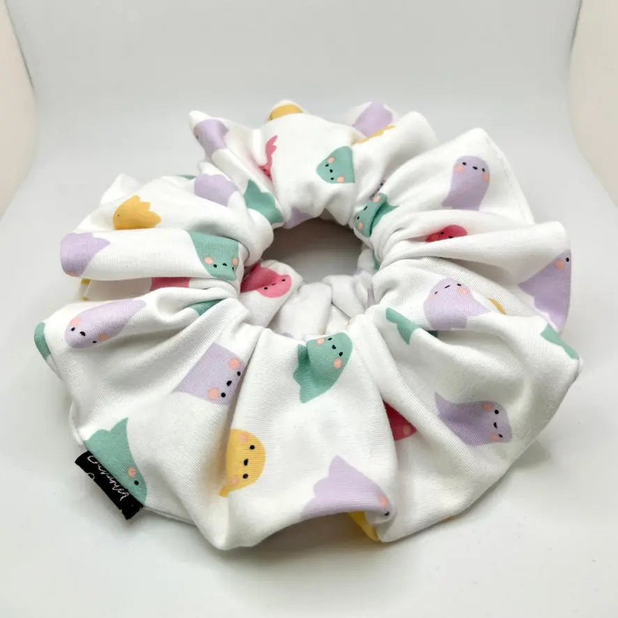 Pastel Ghosts Halloween Scrunchie Enchanted Scrunch